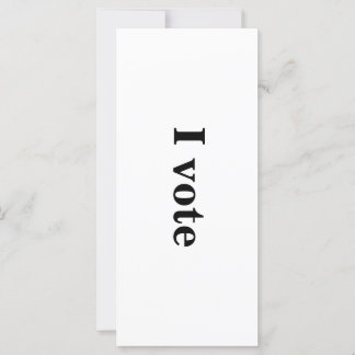 Tarjeta de Intención "Yo voto"