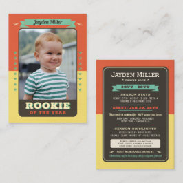 Tarjeta de intercambio de cumpleaños 1.ᵉʳ Béisbol