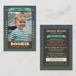 Tarjeta de intercambio de cumpleaños 1.ᵉʳ Béisbol