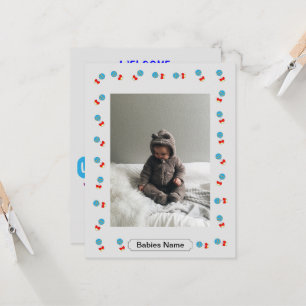 Tarjeta de introducción al bebé