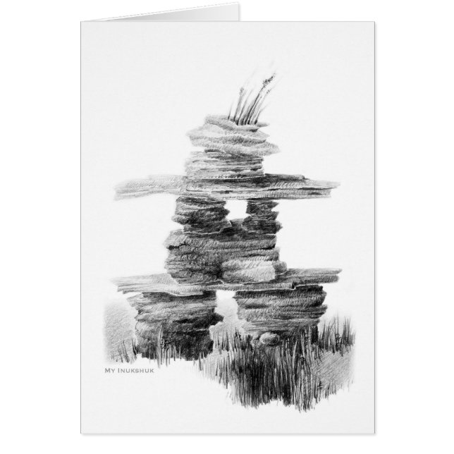 Tarjeta de Inukshuk (Frente)