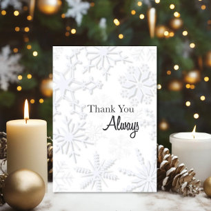 Tarjeta de invierno de copo de nieve – Gracias sie
