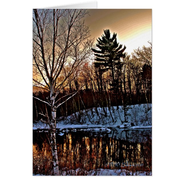 Tarjeta de invierno de Manitowish (Frente)