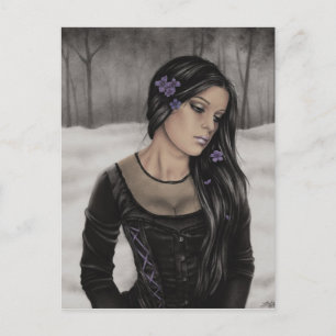 Tarjeta de invierno triste