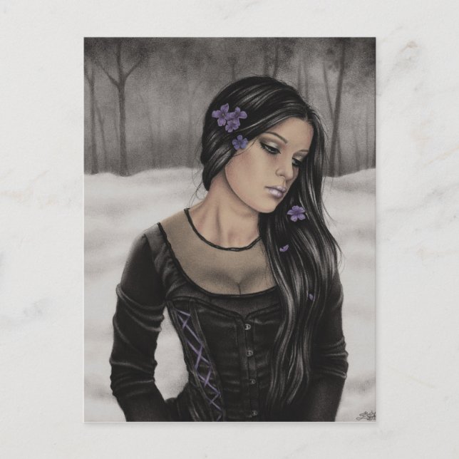 Tarjeta de invierno triste (Anverso)