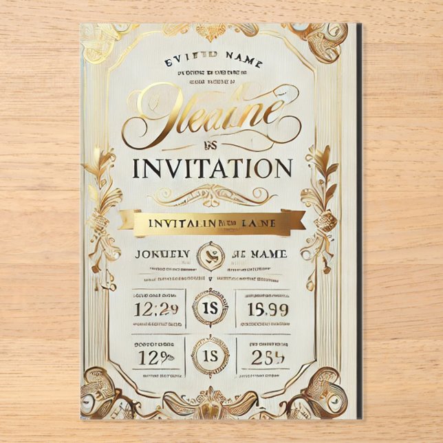 Tarjeta de invitación (Anverso)