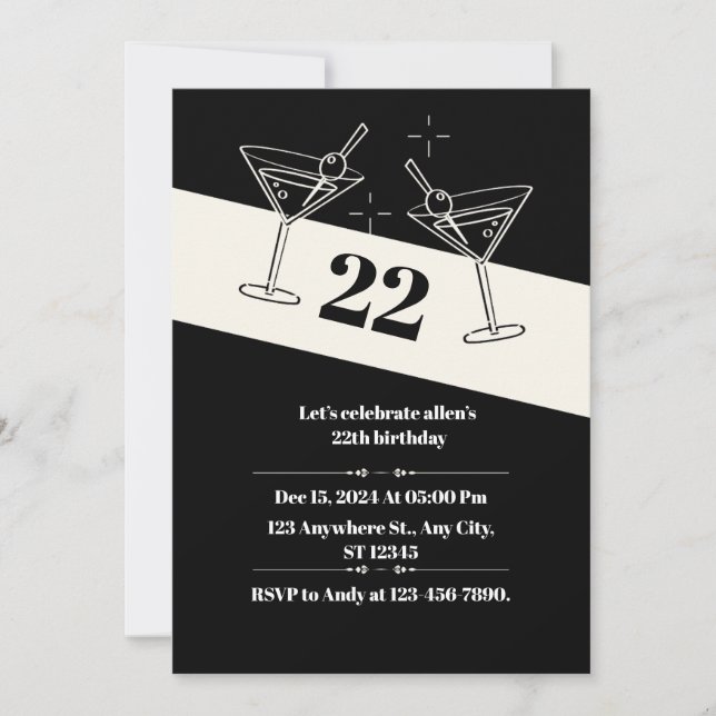 tarjeta de invitación (Anverso)