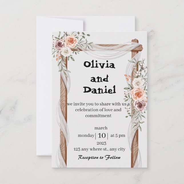 tarjeta de invitación (Anverso)