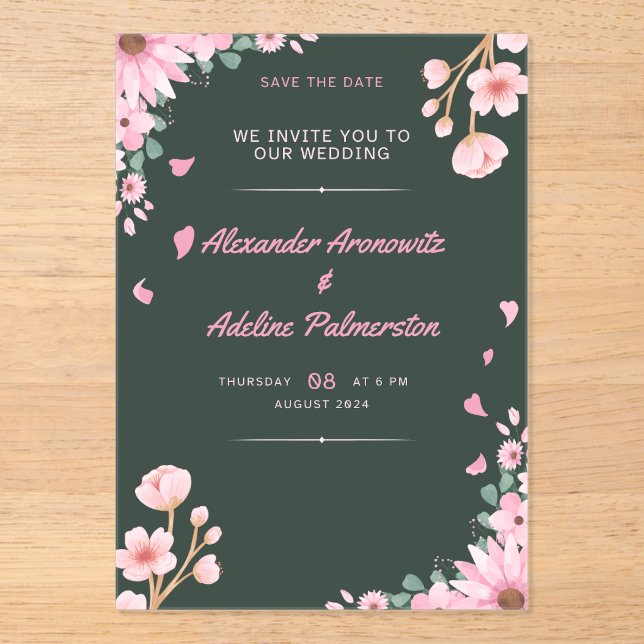 tarjeta de invitación (Anverso)