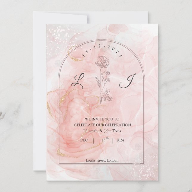 tarjeta de invitación (Anverso)
