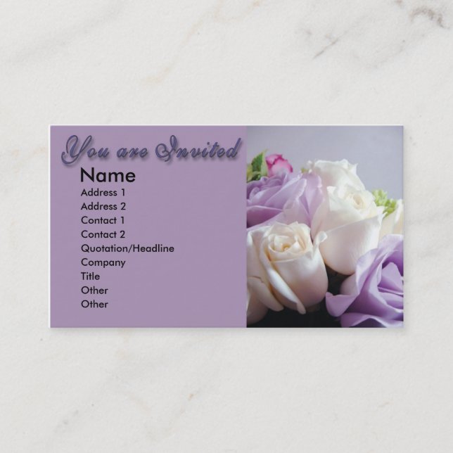 Tarjeta de invitación (Anverso)