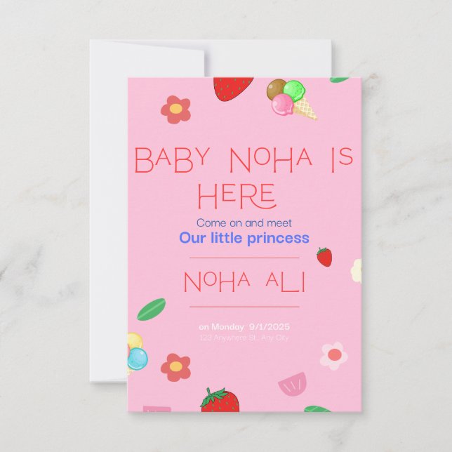 Tarjeta de invitación (Anverso)