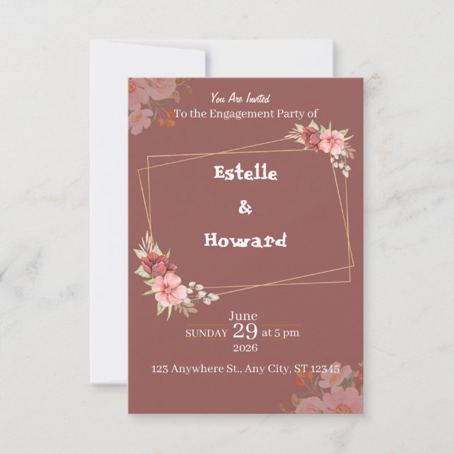 tarjeta de invitación (Anverso)