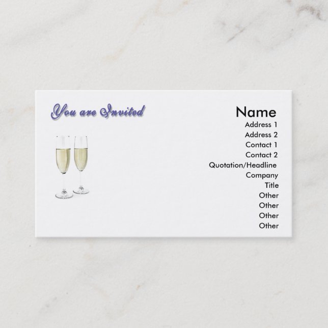 Tarjeta de invitación (Anverso)