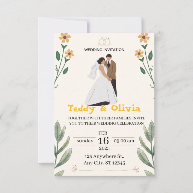 tarjeta de invitación (Anverso)