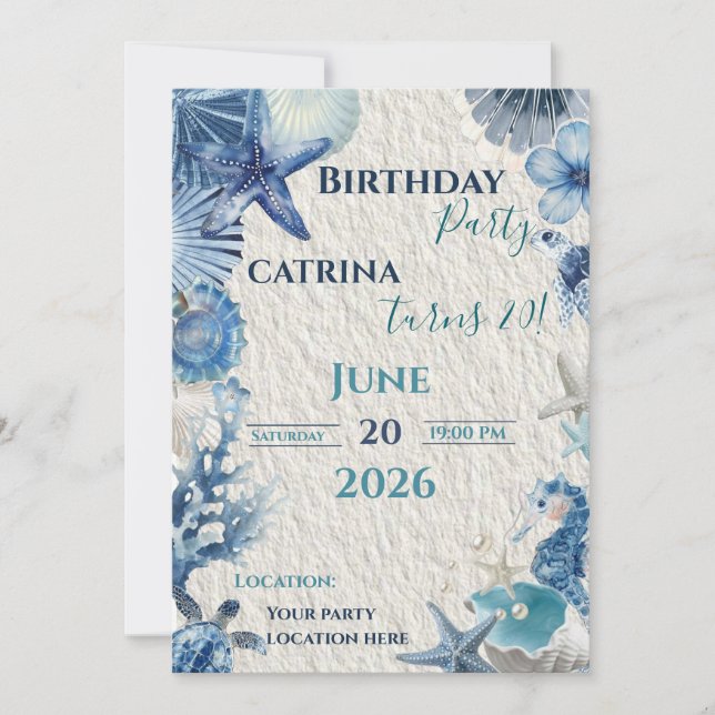 Tarjeta de invitación  (Anverso)