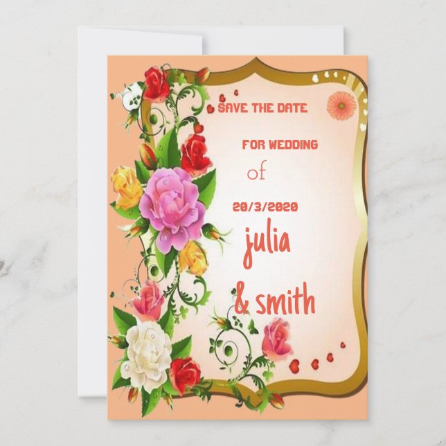 tarjeta de invitación (Anverso)