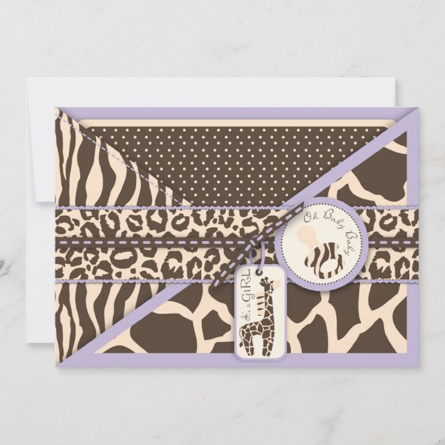 Tarjeta de invitación 2 para el Chica Safari LAV (Anverso)