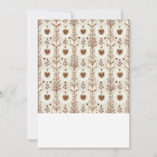 Tarjeta de invitación a boda de forma de corazón