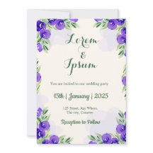 Tarjeta de invitación a bodas de color dorado simp