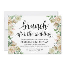 Tarjeta de invitación a brunch para el Boda de la