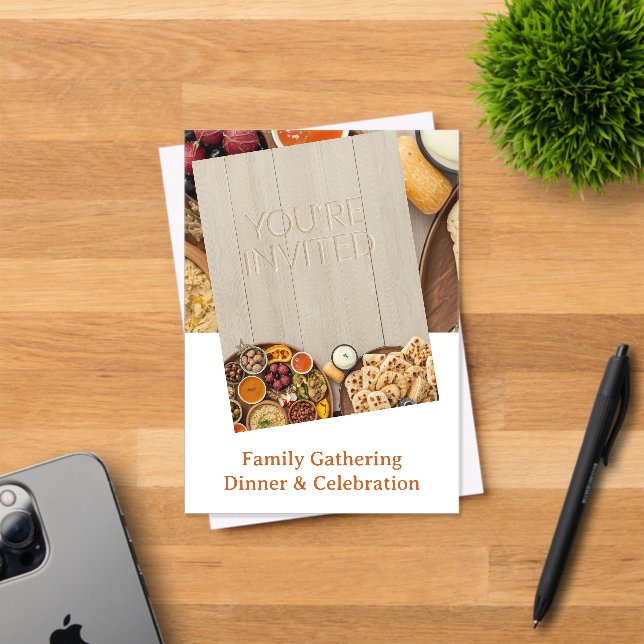 Tarjeta de invitación a cena de Oriente Medio (Insitu (Tarjeta de Invitación))
