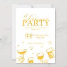 Tarjeta de Invitación a Cena Personalizable