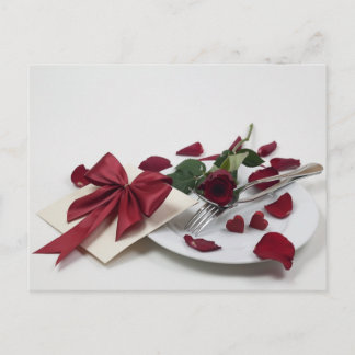 Tarjeta de invitación a cenar