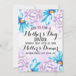 Tarjeta de invitación a cenar por el Día de la Mad