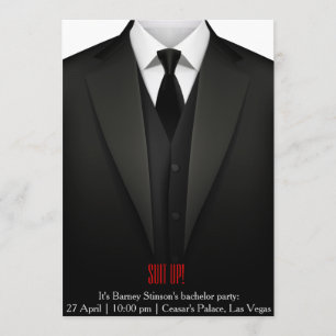 Tarjeta de invitación a despedida de soltero prepá