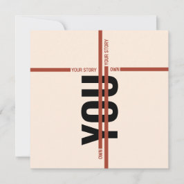 Tarjeta de invitación a evento motivacional modern