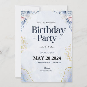 Tarjeta de Invitación a Fiesta de Cumpleaños