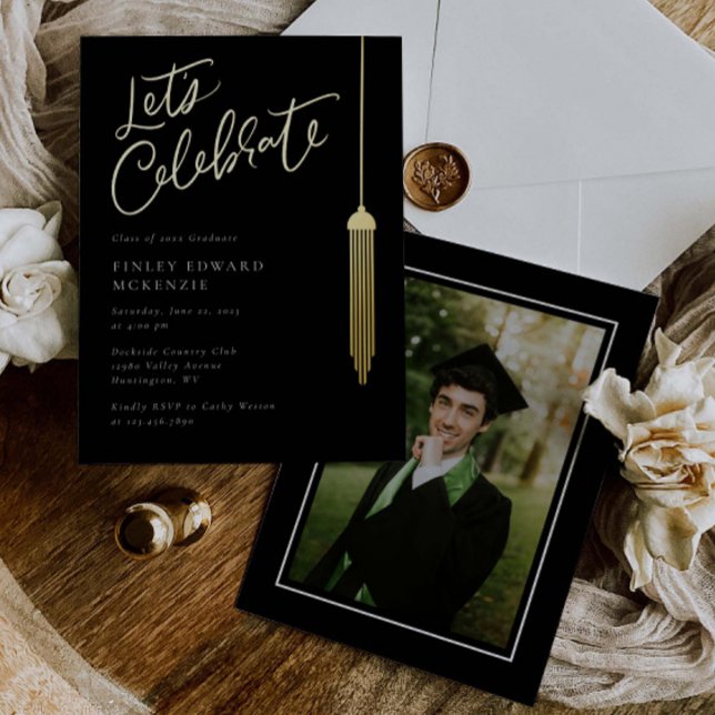 Tarjeta de invitación a Fiesta de grado de Relieve (Subido por el creador)