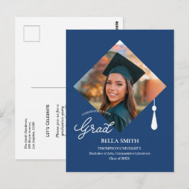 Tarjeta de Invitación a Fiesta de Graduación con F