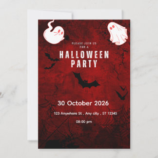 Tarjeta de Invitación a Fiesta de Halloween Espelu