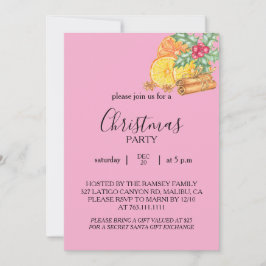 Tarjeta de Invitación a Fiesta de Navidad