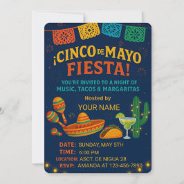 Tarjeta de Invitación a Fiesta – Plantilla Editabl