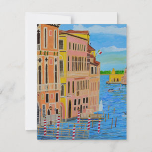 Tarjeta de invitación a la bella Venecia