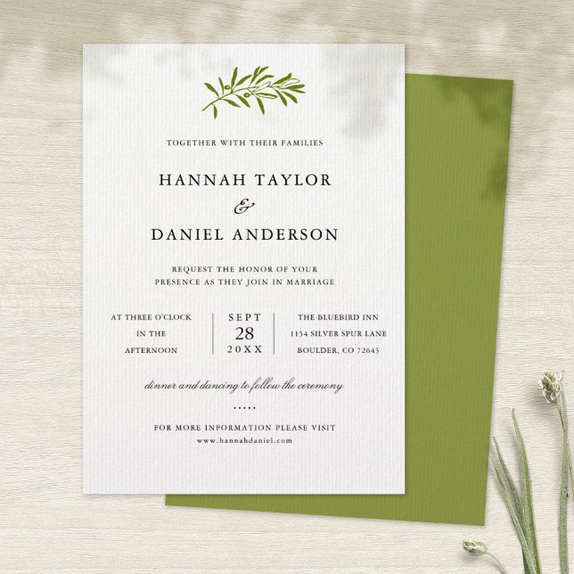 Tarjeta de invitación a la boda de bifurcación de  (Subido por el creador)