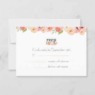 Tarjeta de invitación a la boda de Coral Spring RS