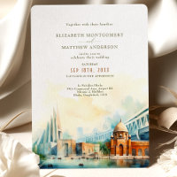 Tarjeta de invitación a la boda de Dhaka City