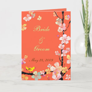 Tarjeta de invitación a la boda de Sakura