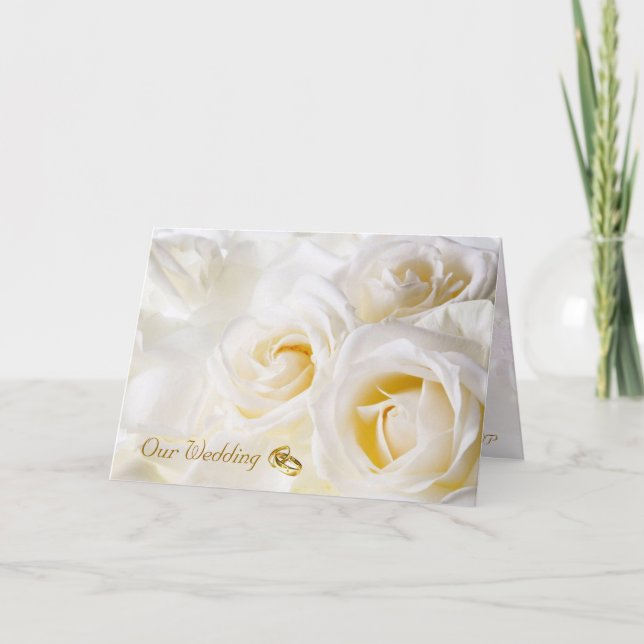 Tarjeta de invitación a la boda del sueño dorado (Anverso)