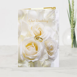 Tarjeta de invitación a la boda del sueño dorado