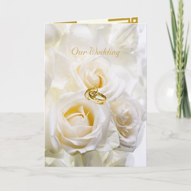 Tarjeta de invitación a la boda del sueño dorado (Anverso)