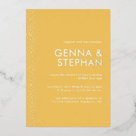 Tarjeta de invitación a la boda Sunshine Shimmer R