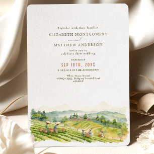 Tarjeta de invitación a la boda Sylhet Tea Garden