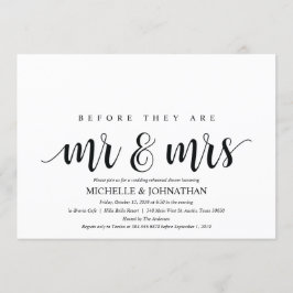 Tarjeta de invitación a la cena de ensayo rustico 