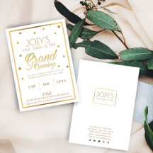 Tarjeta de invitación a la ceremonia de inauguraci