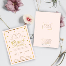 Tarjeta de invitación a la ceremonia de inauguraci